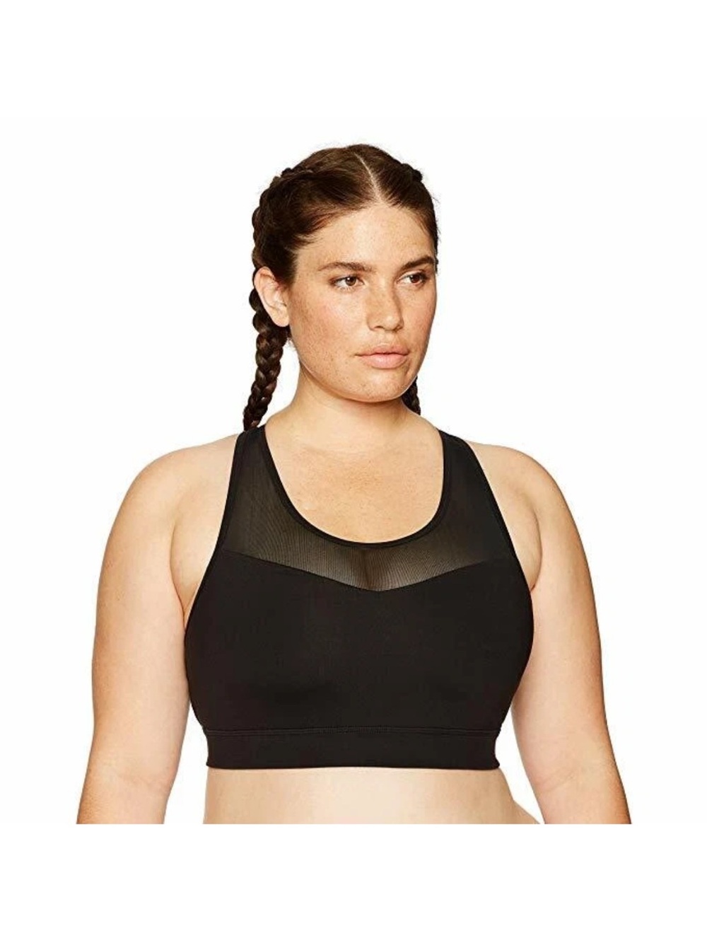Core 10 Women's Black Icon Series The Warrior Mesh Sports Bra L17142 Size 2X